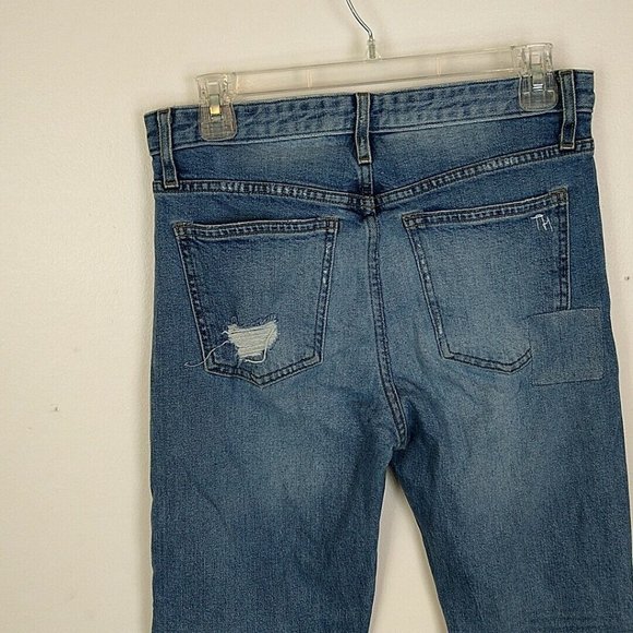 Taylor Hill Joes Jeans Womens 28 Jeans Med Wash Distressed High Rise Straight - Picture 6 of 10